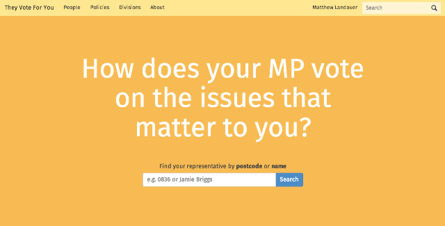 They_Vote_For_You_—_How_does_your_MP_vote_on_the_issues_that_matter_to_you_